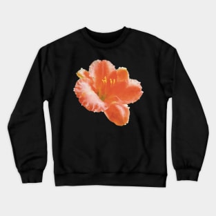 Peach-Colored Lily Crewneck Sweatshirt